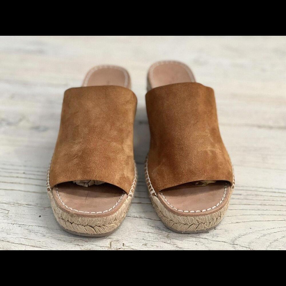 Rag & Bone Viv espadrille Suede Wedge Sandals Size 37.5 USA Size 7.5 - Picture 6 of 12